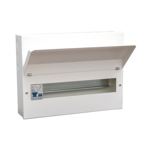 14 Way Amendment 3 Metal IP40 Consumer Unit With 63A 30mA RCD Incomer A3M63/30-014