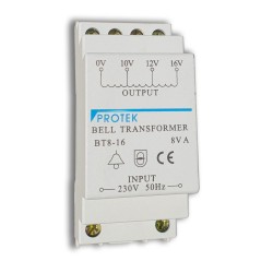 16V 8VA 2 Module Bell Transformer BT8-16