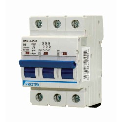 25A 3 Pole 3 Module 'D' Curve 10kA HDMCB HDMCB-3D25