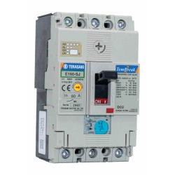 80A 3 Pole 16kA Adjustable E160 Frame Size MCCB MC3P080TS