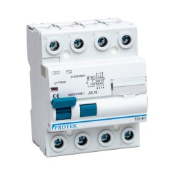 63A 4 Pole 4 Module 100mA Trip RCD 63-100-4