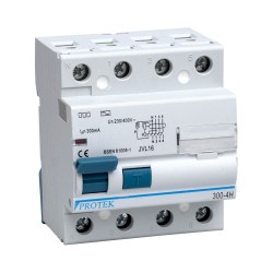 100A 4 Pole 4 Module 300mA Trip RCD 100-300-4