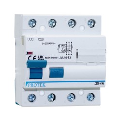 100A 4 Pole 4 Module 30mA Trip RCD 100-30-4