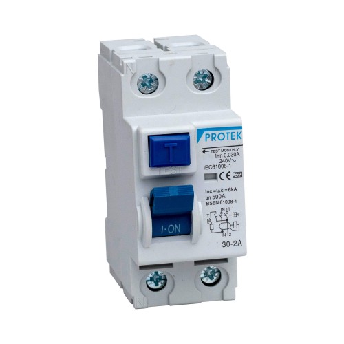 63A 2 Pole 2 Module 30mA Type A RCD - T63-30-2/A