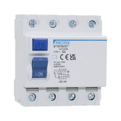 25A 4 Pole 4 Module 30mA Type A RCD - 25-30-4/A